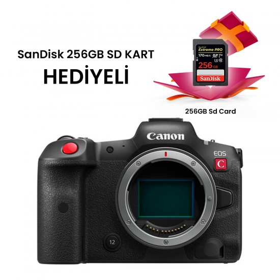 Canon EOS R5 C Body Aynasız Sinema Kamerası (Sandisk 256GB Hafıza Kartı Hediyeli) Canon EOS R5 C Body Aynasız Sinema Kamerası (Sandisk 256GB Hafıza Kartı Hediyeli)