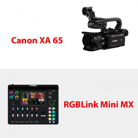 Avitengbox Live Stream Set ( Canon XA65 - RGBLink Mini MX )