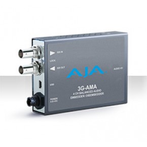 AJA 3G-AMA – HD/SD SDI 4-ch. Analog Audio Embedder/Disembedder, balanced XLR