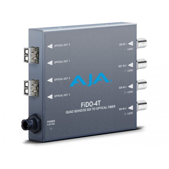 AJA FiDO 4T – 4-channel 3G-SDI to Optical Fiber LC Connector