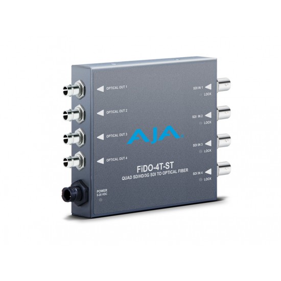 AJA FiDO 4T ST – 4-channel 3G-SDI to Optical Fiber ST Connector