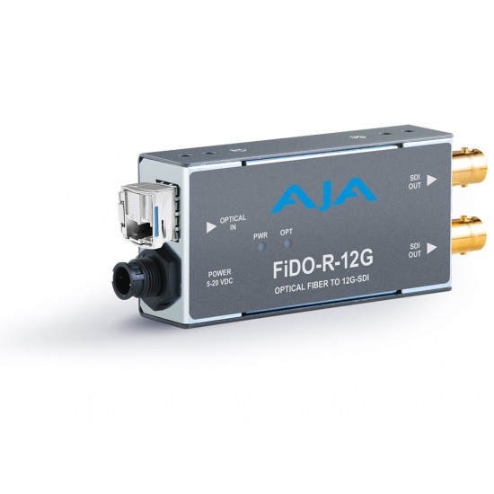 AJA FiDO R 12G – 1-Channel 12G-SDI to Single-Mode LC Fiber Receiver