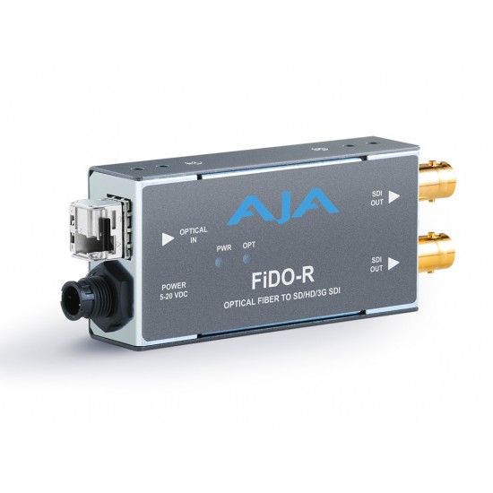 AJA FiDO R MM – 1-Channel 3G-SDI to Multi-Mode LC Fiber Receiver