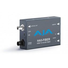 AJA HA5 Fiber – HA5 with ST Fiber Output (3G-SDI protocol on Fiber)