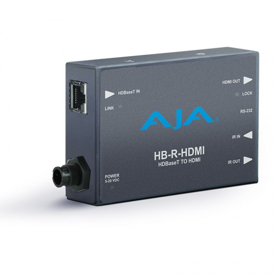 AJA HB-R-HDMI HDBaseT receiver HDMI and Control Extension Over Ethernet