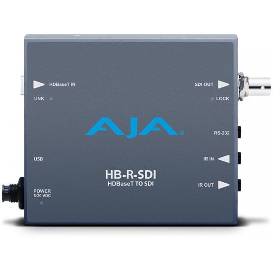 AJA HB-R-SDI HDBaseT receiver. SDI and Control Extension Over Ethernet