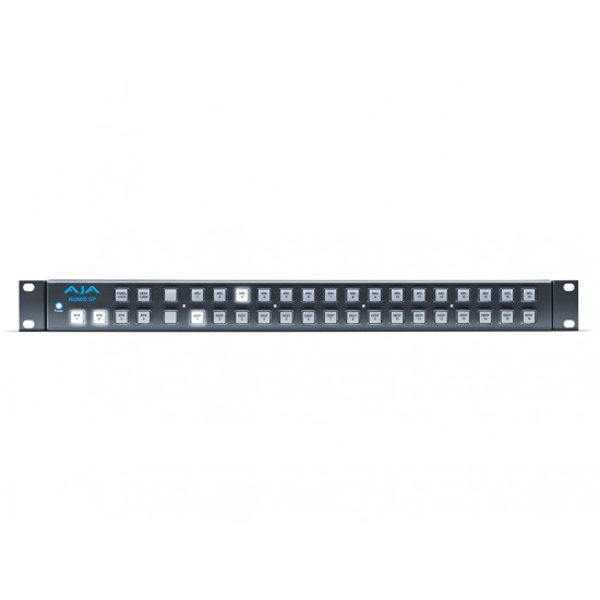 AJA Kumo Control Panel – 1RU Hardware Control Panel for KUMO routers