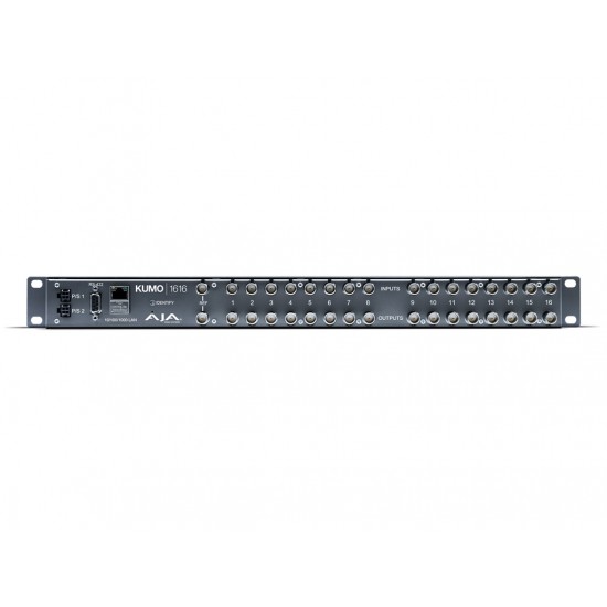 AJA Kumo Router 16x16 – KUMO 16x16 Compact SDI Router, with 1 power supply