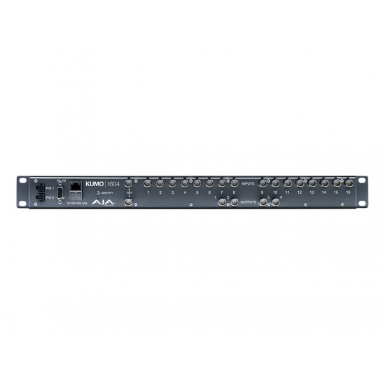 AJA Kumo Router 16x4 – KUMO 16x4 Compact SDI Router, with 1 power supply
