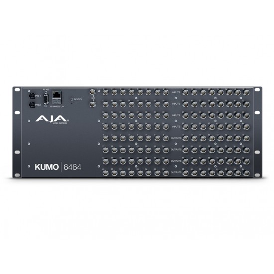 AJA Kumo Router 64x64 – KUMO 64x64 Compact SDI Router, with 1 power supply