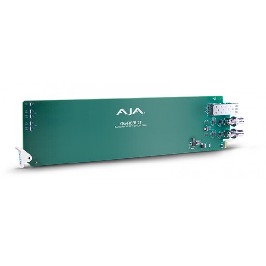AJA OG-FIBER-2T – openGear 2-channel SDI to Fiber Converter - Requires 2 slots in frame