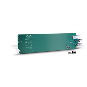 AJA OG-FIBER-2T-X – openGear 2-channel SDI to LC Fiber (CWDM) - Requires 2 slots in frame. SFP module is NOT included in purchase price.