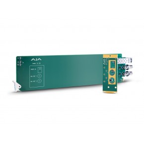 AJA OG-FIBER-R-MM – 1-Channel 3G-SDI to Multi-Mode LC Fiber Receiver. Requires 2 slots in frame. AJA OG-FIBER-R-MM – 1-Channel 3G-SDI to Multi-Mode LC Fiber Receiver. Requires 2 slots in frame.