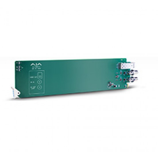 AJA OG-FIBER-T – openGear 1-channel SDI to Fiber Converter - Requires 2 slots in frame