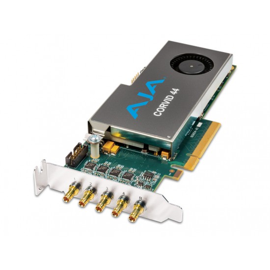 AJA Corvid 44-S – Low-Profile 8-Lane PCIe Express Gen 2.0 Card (With Cable)