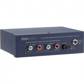 Datavideo BAC-03 – Çift yönlü balanslı ve balanssız dönüştürücü