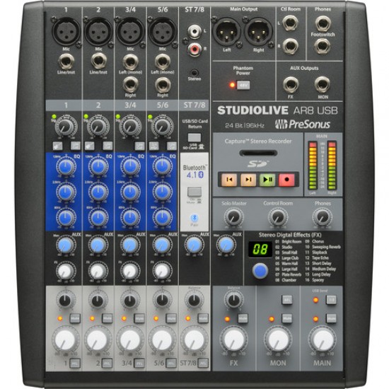 PRESONUS StudioLive AR 8c USB – 8 Kanal Hibrit mixer