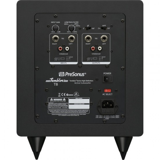 PRESONUS TEMBLOR T8 subwoofer – 8 inç Aktif Subwoofer PRESONUS TEMBLOR T8 subwoofer – 8 inç Aktif Subwoofer