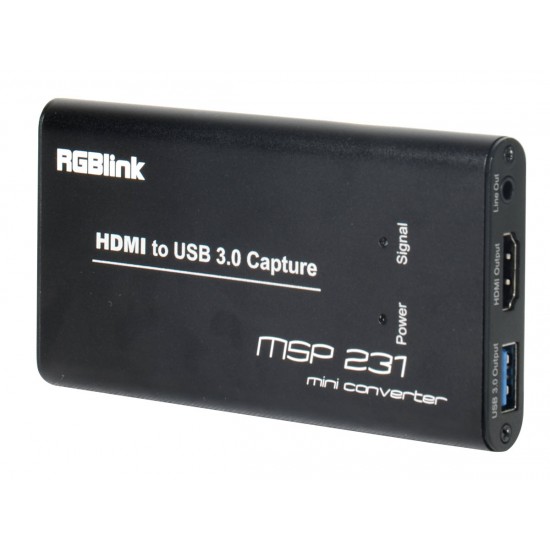 RGBlink MSP231 — HDMI to USB 3.0 Portatif Video Capture (Görüntü Yakalama) Adaptörü RGBlink MSP231 — HDMI to USB 3.0 Portatif Video Capture (Görüntü Yakalama) Adaptörü